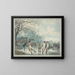 Patineurs sur le Serpentine dans Hyde Park - Julius Caesar Ibbetson — gerahmtes Bild an der Wand