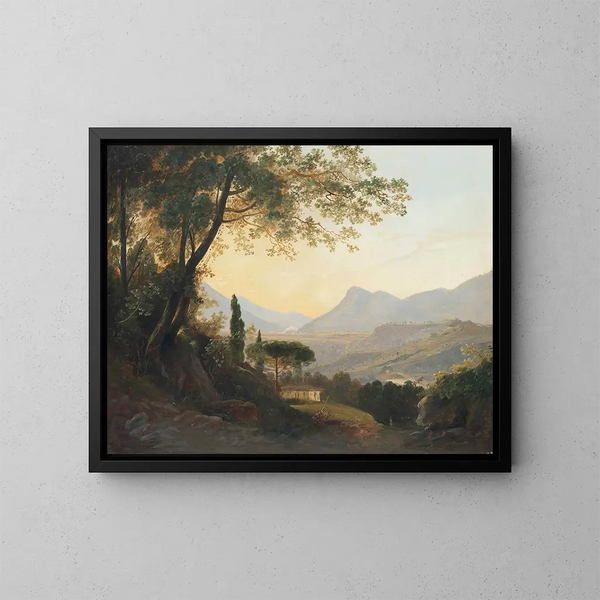Subiaco im Latium bei Rom Italien - Julius Elsässer — gerahmtes Bild an der Wand