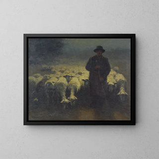 Julius Hugo Bergmann - Schafherde im Frhmond.webp