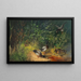 Enten am Teich - Julius Scheuerer — gerahmtes Bild an der Wand
