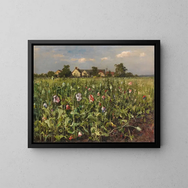 Mohnblüte - Julius Sergius Klever — gerahmtes Bild an der Wand