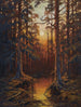 Sonnenuntergang im Wald - Julius Sergius Klever — Ansicht des Kunstwerks