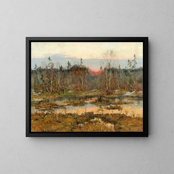 Auf der Jagd - Julius Sergius Klever — gerahmtes Bild an der Wand