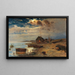 Szene bei Dämmerung an der Ostsee - Julius Sergius Klever — gerahmtes Bild an der Wand