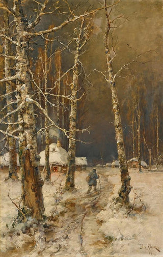 Julius Sergius Klever - Traveller In The Snow.webp