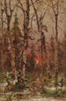 Winterlandschaft bei Sonnenuntergang - Julius Sergius Klever — Ansicht des Kunstwerks