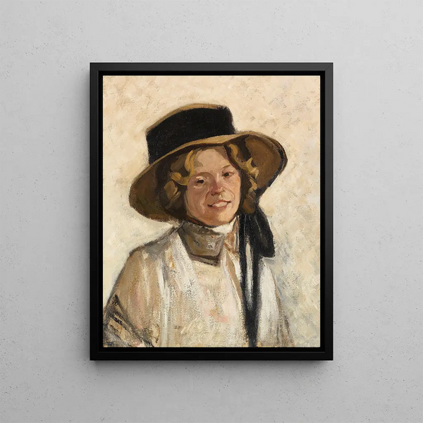 Julius Seyler - Mdchen mit Hut.webp