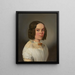 Portrait in Brustansicht eines jungen Mädchens - Julius Siegfried Uetz — gerahmtes Bild an der Wand