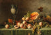 Naturstillleben mit Fisch, Trauben und Kürbis - Julius Victor Carstens — Ansicht des Kunstwerks