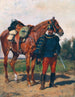 Der österreichische Husar und sein Pferd - Julius von Blaas — Ansicht des Kunstwerks