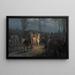 Nachtszene - Julius von Blaas — gerahmtes Bild an der Wand