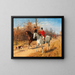 Jagd auf die Hetzjagd - Julius von Blaas — gerahmtes Bild an der Wand