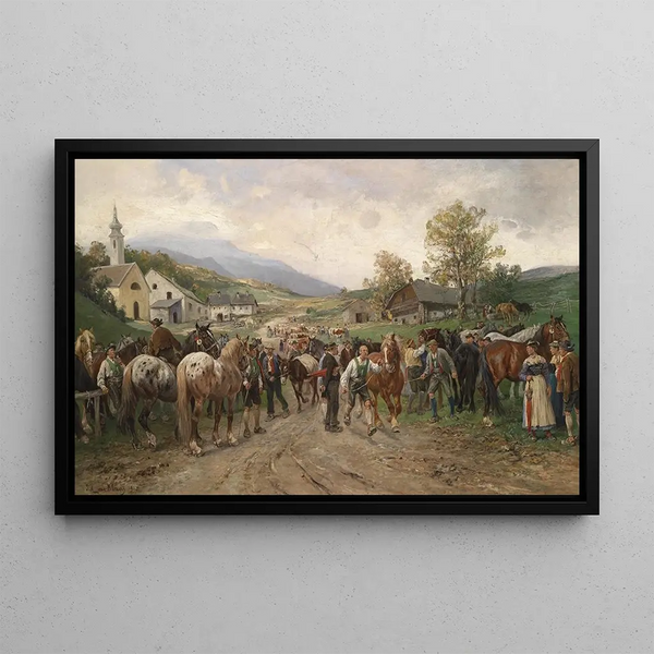 Julius von Blaas - Pferdemarkt.webp