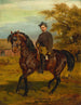 Portrait eines Reiters mit Schirmmütze - Juliusz Kossak — Ansicht des Kunstwerks
