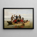 Eine Fischerei vor der Küste von Long Island - Junius Brutus Stearns — gerahmtes Bild an der Wand