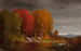 Landschaft des Hudson-Flusses im Herbst - Junius Ralston Sloan — Ansicht des Kunstwerks