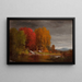 Landschaft des Hudson-Flusses im Herbst - Junius Ralston Sloan — gerahmtes Bild an der Wand