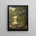 Landschafts-Gemälde im Arcadien-Stil, eines aus einer Serie von zehn Wandgemälden im Gartensaal im Erdgeschoss des Hauses an der Herengracht 524 in Amsterdam - Jurriaan Andriessen — gerahmtes Bild an der Wand