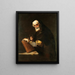 Ein vermuteter Philosoph, der Archimedes sein soll - Jusepe de Ribera — gerahmtes Bild an der Wand