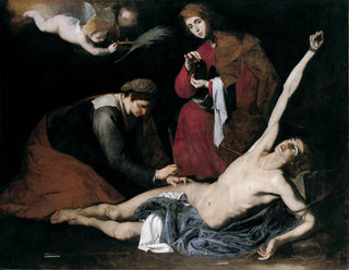 Jusepe de Ribera - Saint Sebastian Tended By The Holy Women.webp
