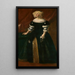 Portrait einer Frau - Juste Sustermans — gerahmtes Bild an der Wand