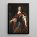 Kristina en Minerve - Juste van Egmont — gerahmtes Bild an der Wand