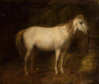 Jzef Brodowski - Horse in the stables.webp