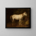 Pferd in den Stallungen - Józef Brodowski — gerahmtes Bild an der Wand