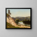 Landschaft bei dem Fluss Vilnius - Józef Marszewski — gerahmtes Bild an der Wand