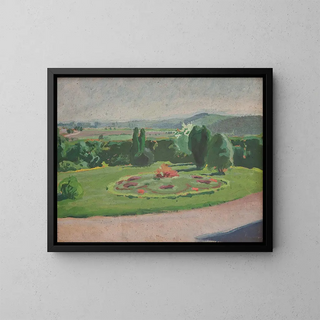 Jzef Mehoffer - FlowerBed in Front of the Manor.webp