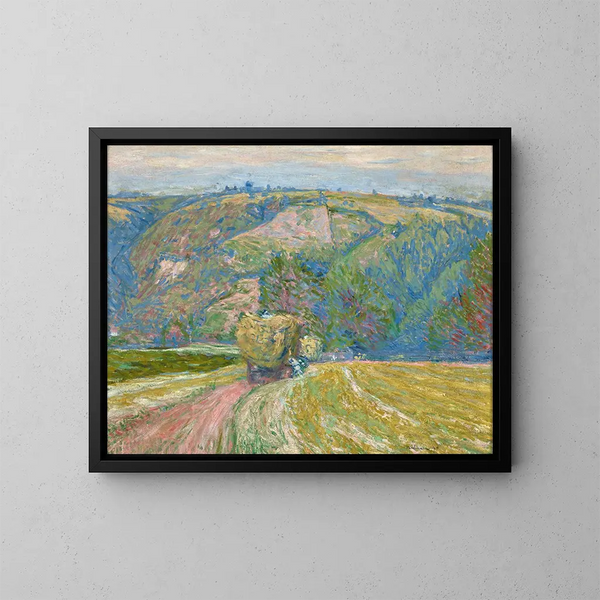Karren mit Heu - Józef Pankiewicz — gerahmtes Bild an der Wand