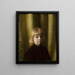 Portrait von Stefan Polczyński Portrait eines Kindes Portrait eines Jungen vor gelblich gefärbtem Draperiebond - Józef Pankiewicz — gerahmtes Bild an der Wand