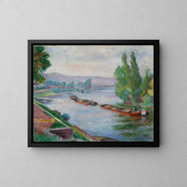 Seine aux Andelys - Józef Pankiewicz — gerahmtes Bild an der Wand