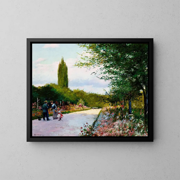 Im Garten - Józef Rapacki — gerahmtes Bild an der Wand