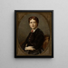 Portrait Emilia Mielżyńska et Bnińska - Józef Simmler — gerahmtes Bild an der Wand