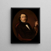 Portrait de Nikodem Biernacki - Józef Simmler — gerahmtes Bild an der Wand