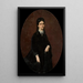 Portrait einer Dame - Józef Simmler — gerahmtes Bild an der Wand