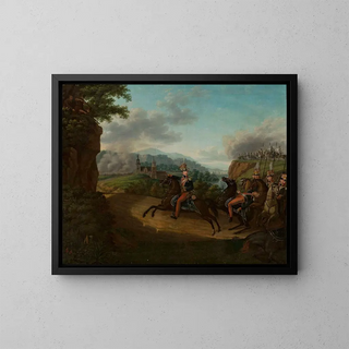 Jzef Sonntag - Kozietulski leading a squadron in the Somossiera Gorge.webp