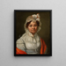 Portrait einer Frau mit rotem Schal - Józef Sonntag — gerahmtes Bild an der Wand