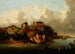 Ansicht von Sandomierz vom Fluss Weichsel - Józef Szermentowski — Ansicht des Kunstwerks
