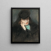 Portrait einer Dame - József Rippl-Rónai — gerahmtes Bild an der Wand