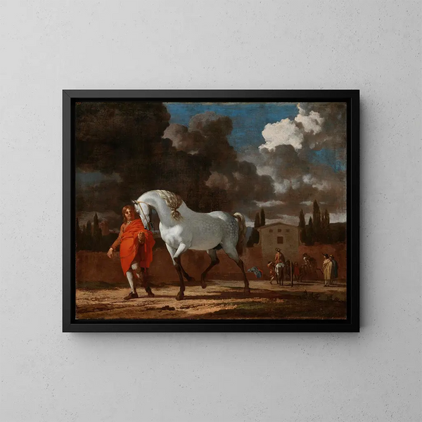 L'École de cavalerie - Karel Dujardin — gerahmtes Bild an der Wand