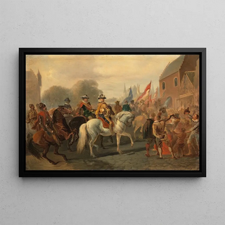 Karel Frederik Bombled - De zegevierende terugkeer van Maurits in Den Haag Anno 1591.webp