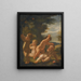 Vier Putti spielend in einer Landschaft - Karel Škréta — gerahmtes Bild an der Wand