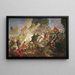 Sitz von Pskow durch den polnischen König Stefan Batory - Karl Bryullov — gerahmtes Bild an der Wand