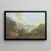Kleines Dorf im Rheintal - Karl Franz Kraul — gerahmtes Bild an der Wand