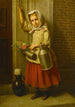 Portrait einer jungen Mädchen mit einem Eimer - Karl Friedrich Boser — Ansicht des Kunstwerks