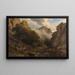 Die Bode-Tal im Harz - Karl Friedrich Lessing — gerahmtes Bild an der Wand