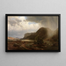 Flusslandschaft - Karl Friedrich Lessing — gerahmtes Bild an der Wand