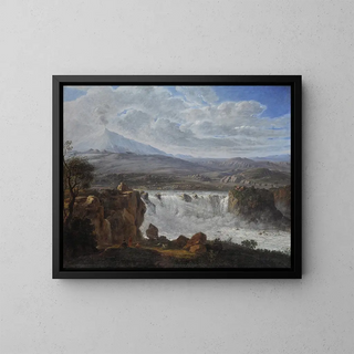Karl Gothard Grass - The Caracci Waterfall Near Aderno at the Foot of Mt Etna.webp